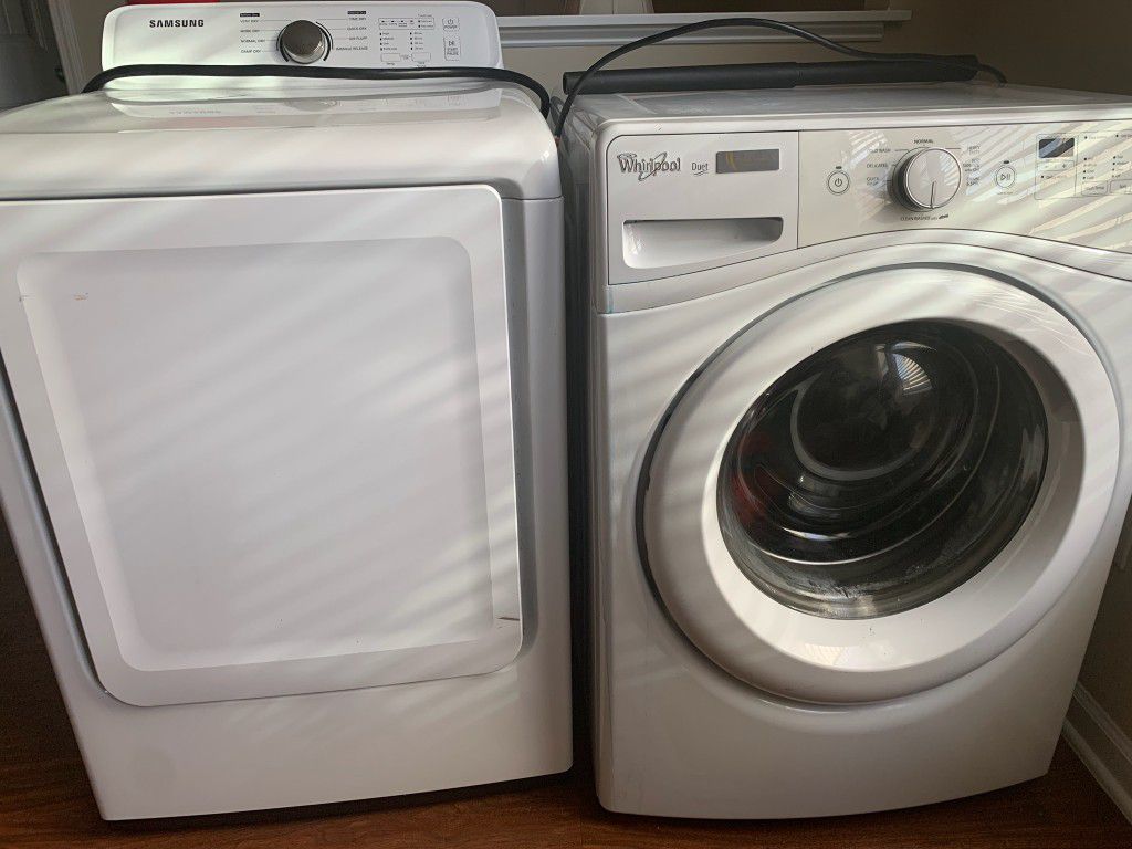 Washer and Dryer Whirlpool and Samsung