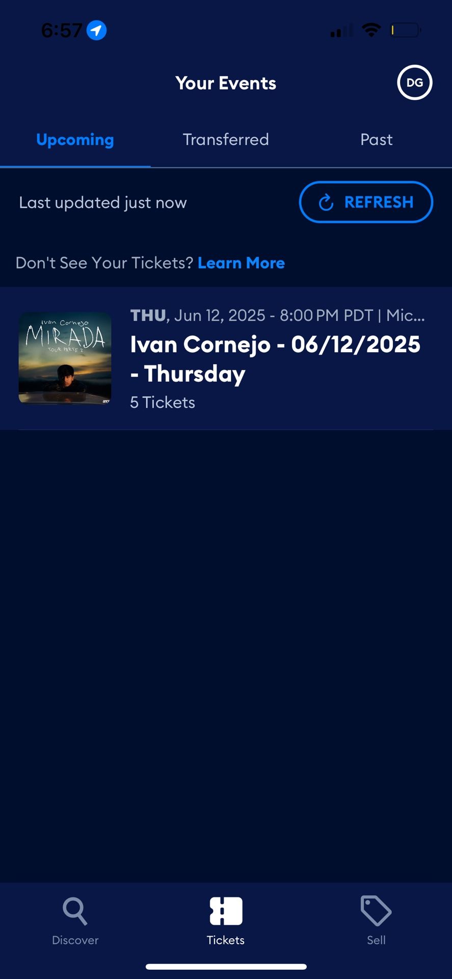 GA Pit Ticket To Iván Cornejo