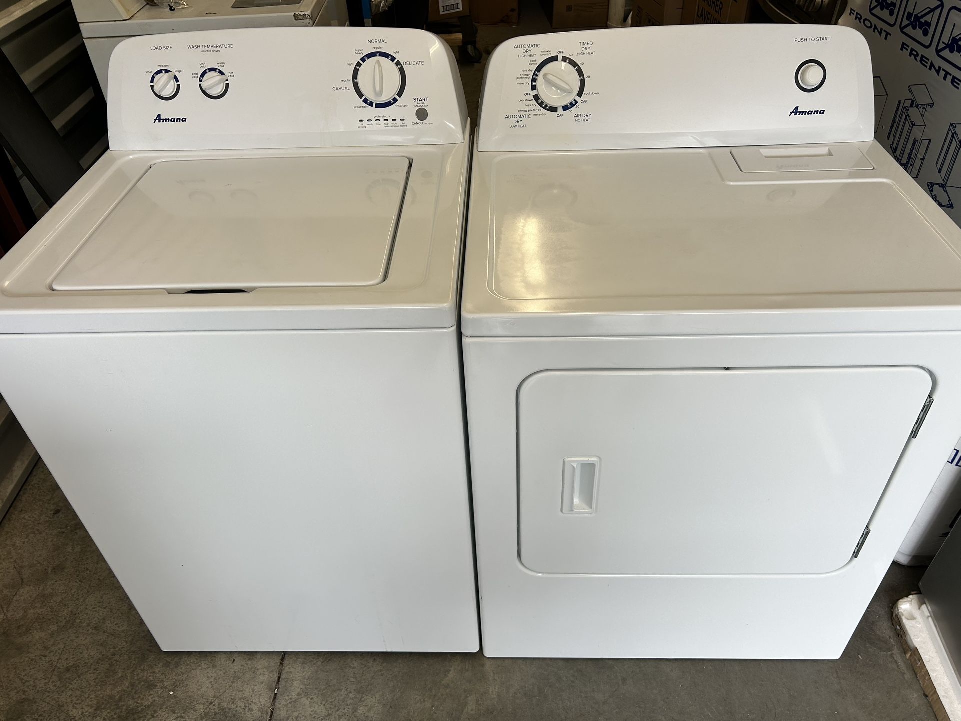 ⭐️NICE CLEAN WHIRLPOOL AMANA TOP LOAD WASHER AND DRYER SET ⭐️