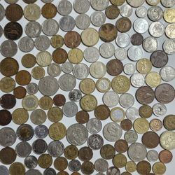 195 Old Coins Collection - 195  Monedas De Coleccion