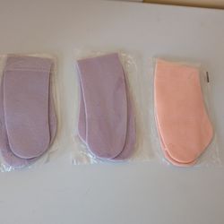 3 Pair Toilet Seat Cover Pad, Bathroom Warm Toilet Seat Cushion Washable Reusable, Pink Purple Green Blue, S Size