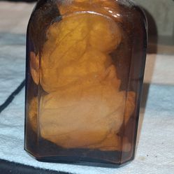 Brown Glass Medicine Bottle
