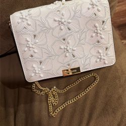 Charles & Keith White Mini Clutch Bag