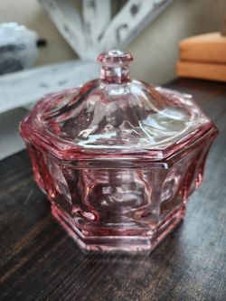 Depression glass candy dish