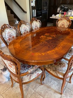 Dining table with matching China cabinet
