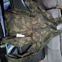 Camo Windbreaker/track Jacket