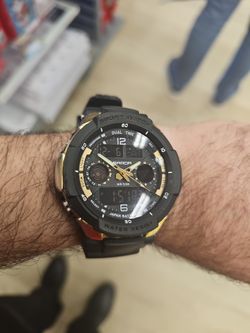 MEN'S DIGITAL ANALOG WATCH WATER PROOF ALARM CHRONOMETER MULTIPLE TIME ZONE VERY DURABLE