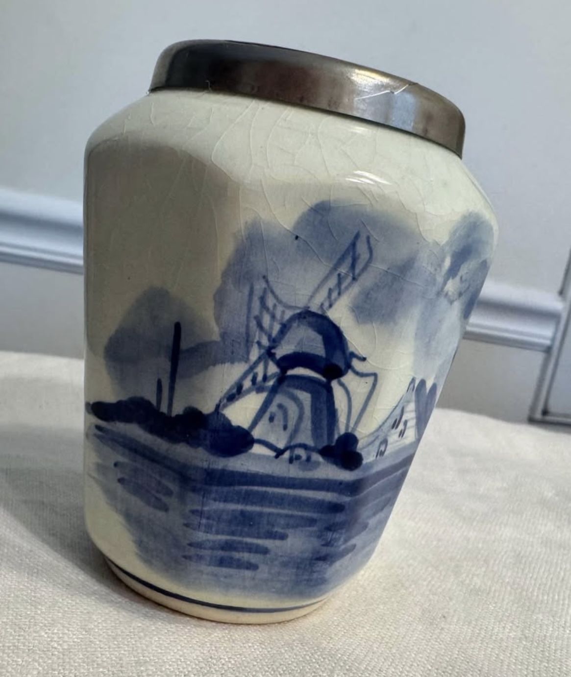 Delft Blue Holland Spooner Mini Vase