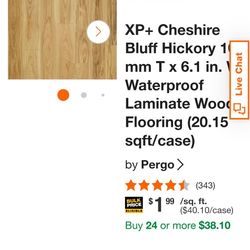 544 sq ft of 10 mm laminate flooring