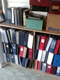 Football baseball cards .