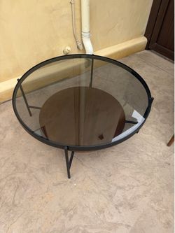 Metal and Glass Table