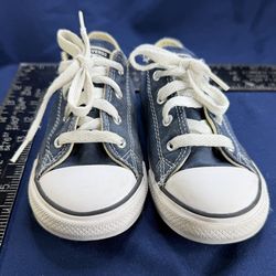 Converse All Star Kids Size 9 Blue Low Top Sneakers Toddler Shoes
