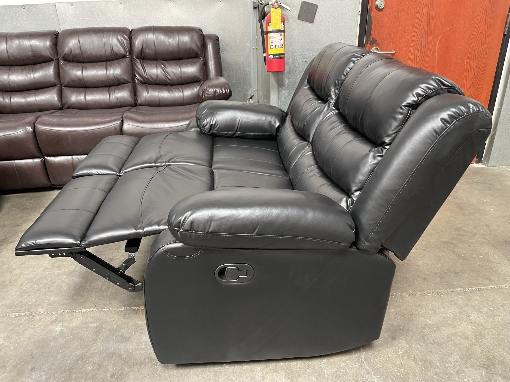 Black recliners SOFA set .