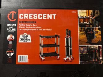 Crescent 3 tier collapsible cart