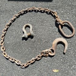 Tow Chain With Hook And Shackle