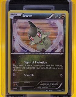 Axew 12/20 Pokemon TCG Dragon Vault 2012 Holo Rare, VLP/NM