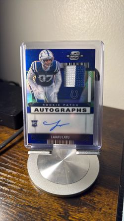 Indianapolis Colts Laiatu Latu Autographed Card 