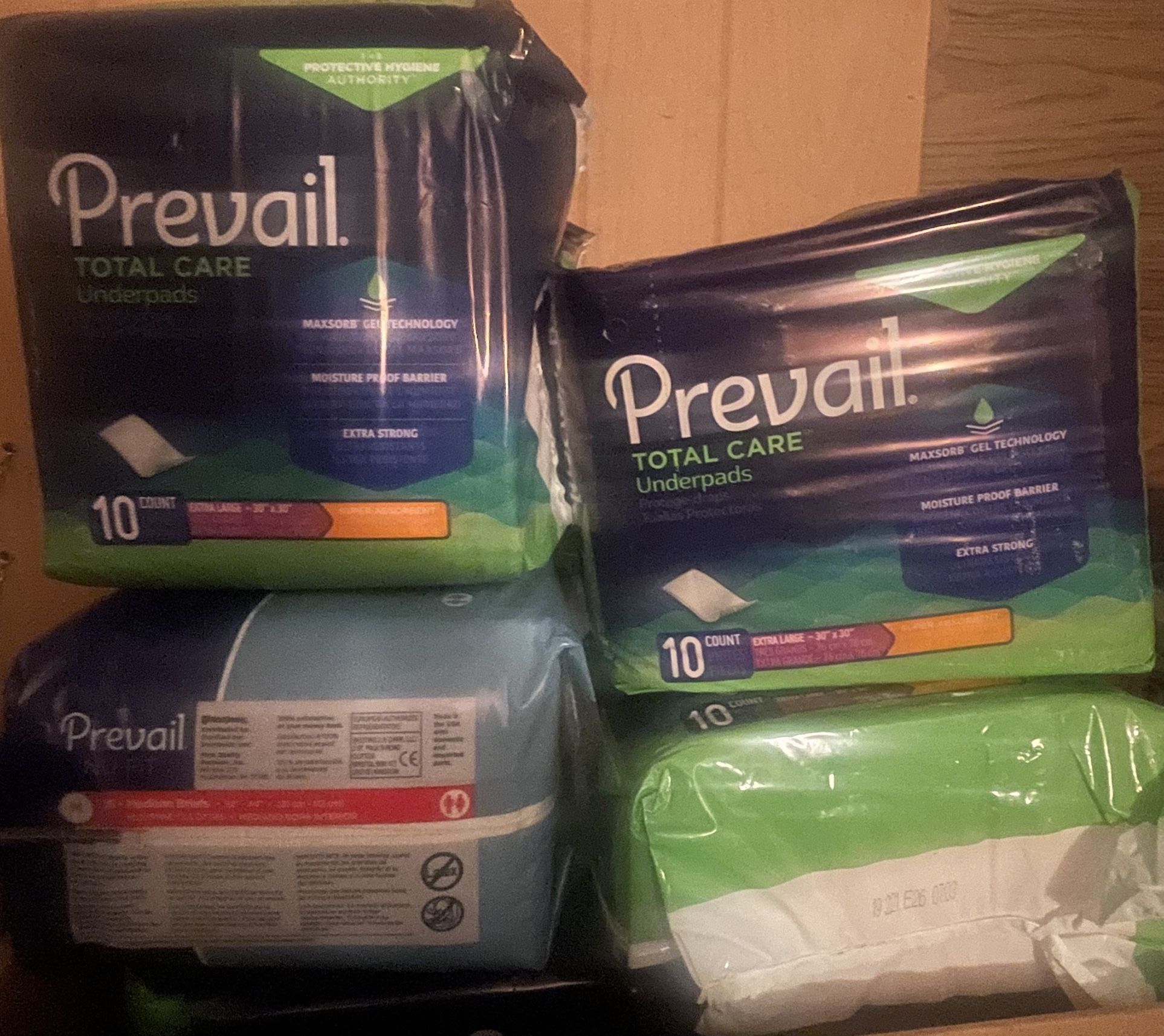 Prevail Total Care Incontinence Underpads, Super Absorbency