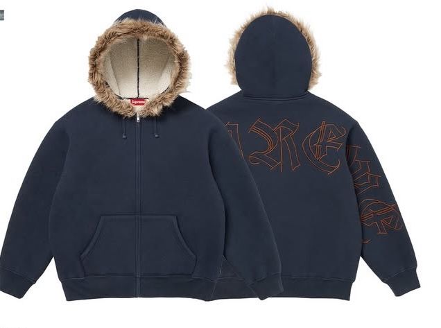 Supreme fur zip up