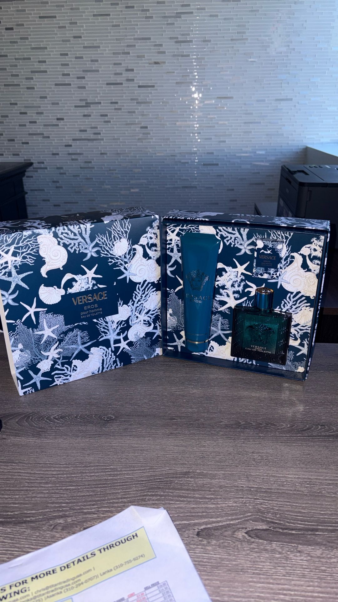 Versace Eros 3 Pc Gift Set For Men