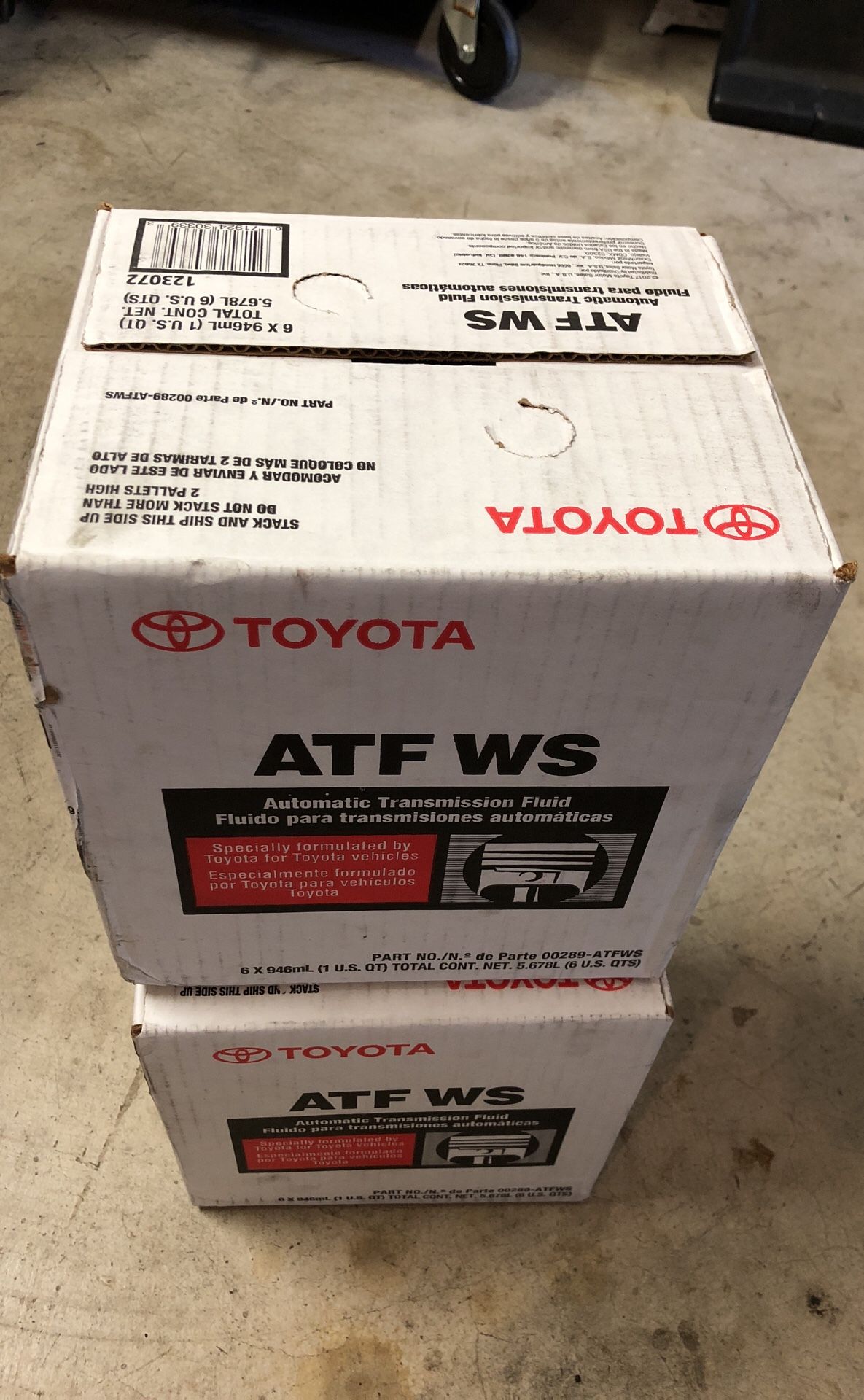 Toyota WS ATF fluid