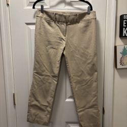 Khaki Cropped Pants