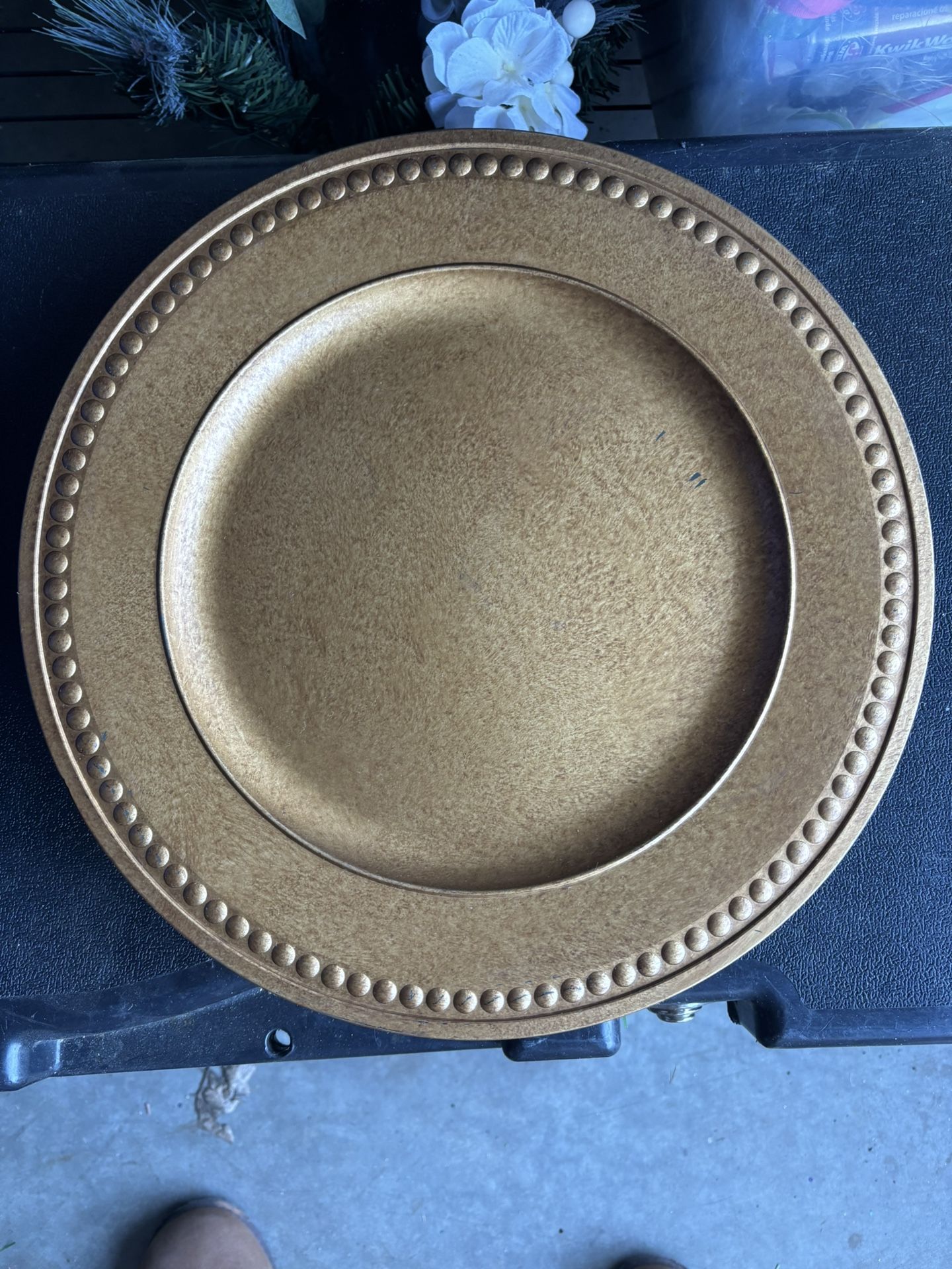 Antique Gold Charger Plates