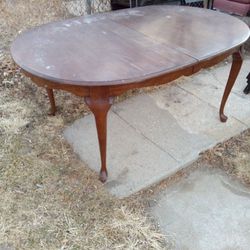 Dining Room Wood Table Good Condition No Chairs 66"Long And 44" Wide $15.00