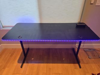 Gaming Desk 55 inch with LED Lights
