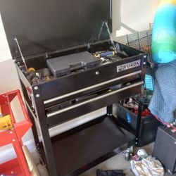 Tool Box And Cart With Tools 