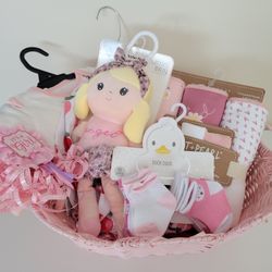 Baby Shower Gift Ready Girl Pink Theme Bundle