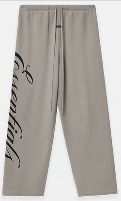 Essentials Fear of God Script Logo Fleece Baggy Sweatpants