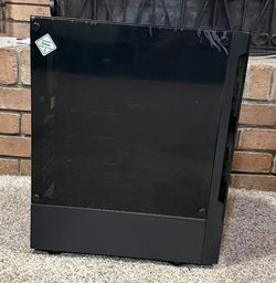 Black Tempered Glass Mid-Tower PC Case