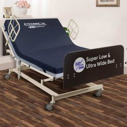 MedaCure Ultra Wide Adjustable Electric Hospital Bed