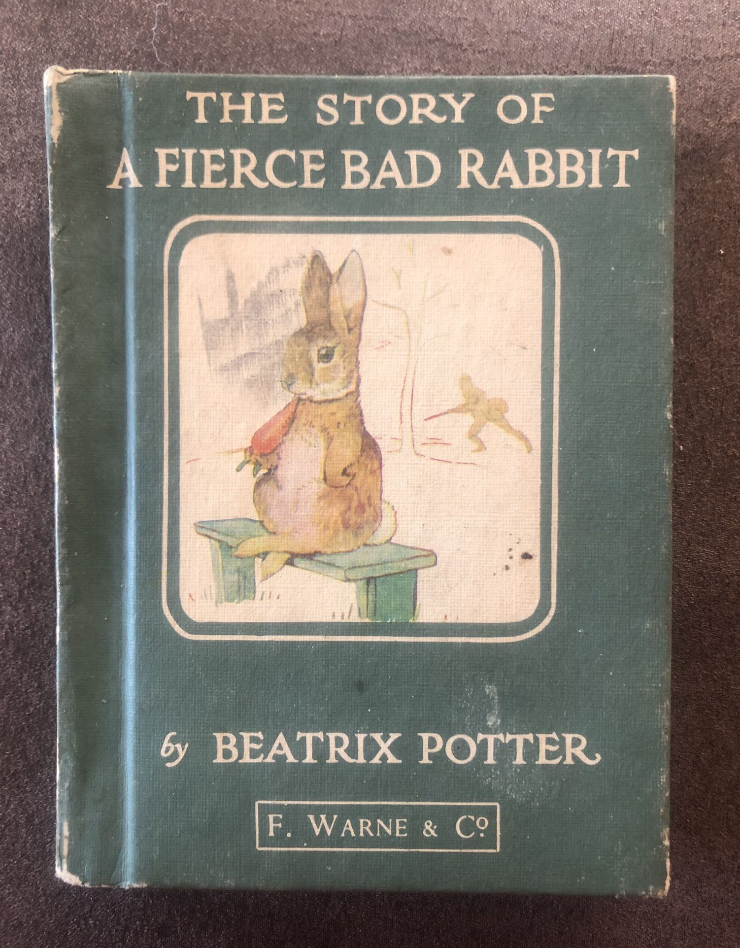 Vintage Story Of A Fierce Bad Rabbit HC Book By Beatrix Potter-Printed In Britain