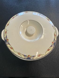 Universal Cambridge gilded gold ivory serving dish