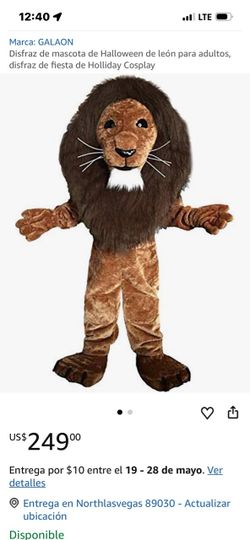 lion adult costume mascot quality $150