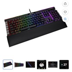 Corsair K95 RGB mechanical gaming keyboard.