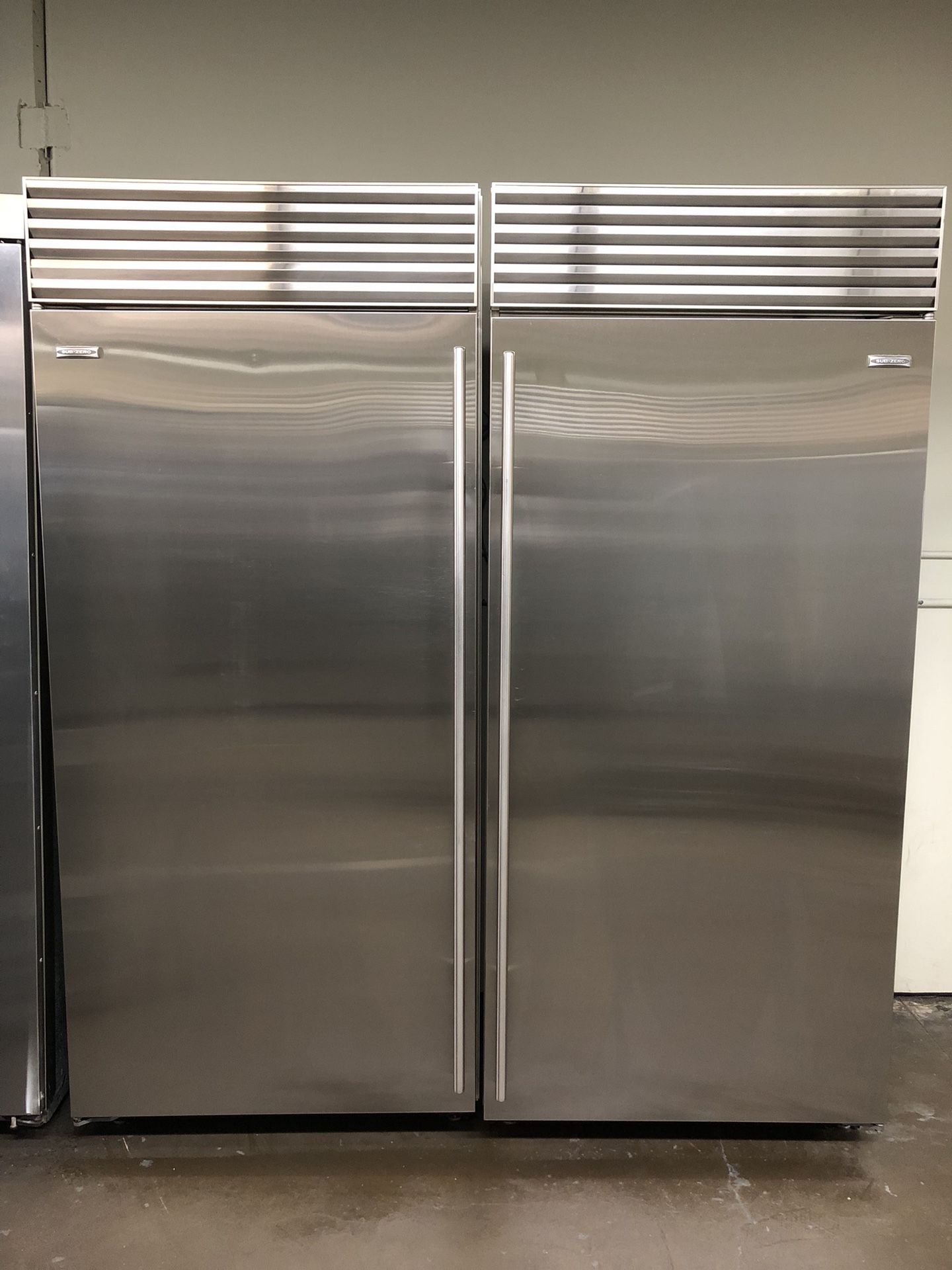 Sub Zero 72” All Refrigerator Side By Side Built In Refrigerator Set 