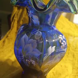 Cobalt Blue Fenton Vase 