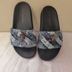 denim kurt slides