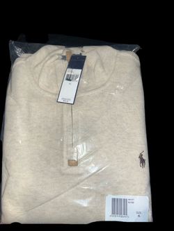 Polo Ralph Lauren Waffle Knit Henley Long Sleeve Shirt Cream XL