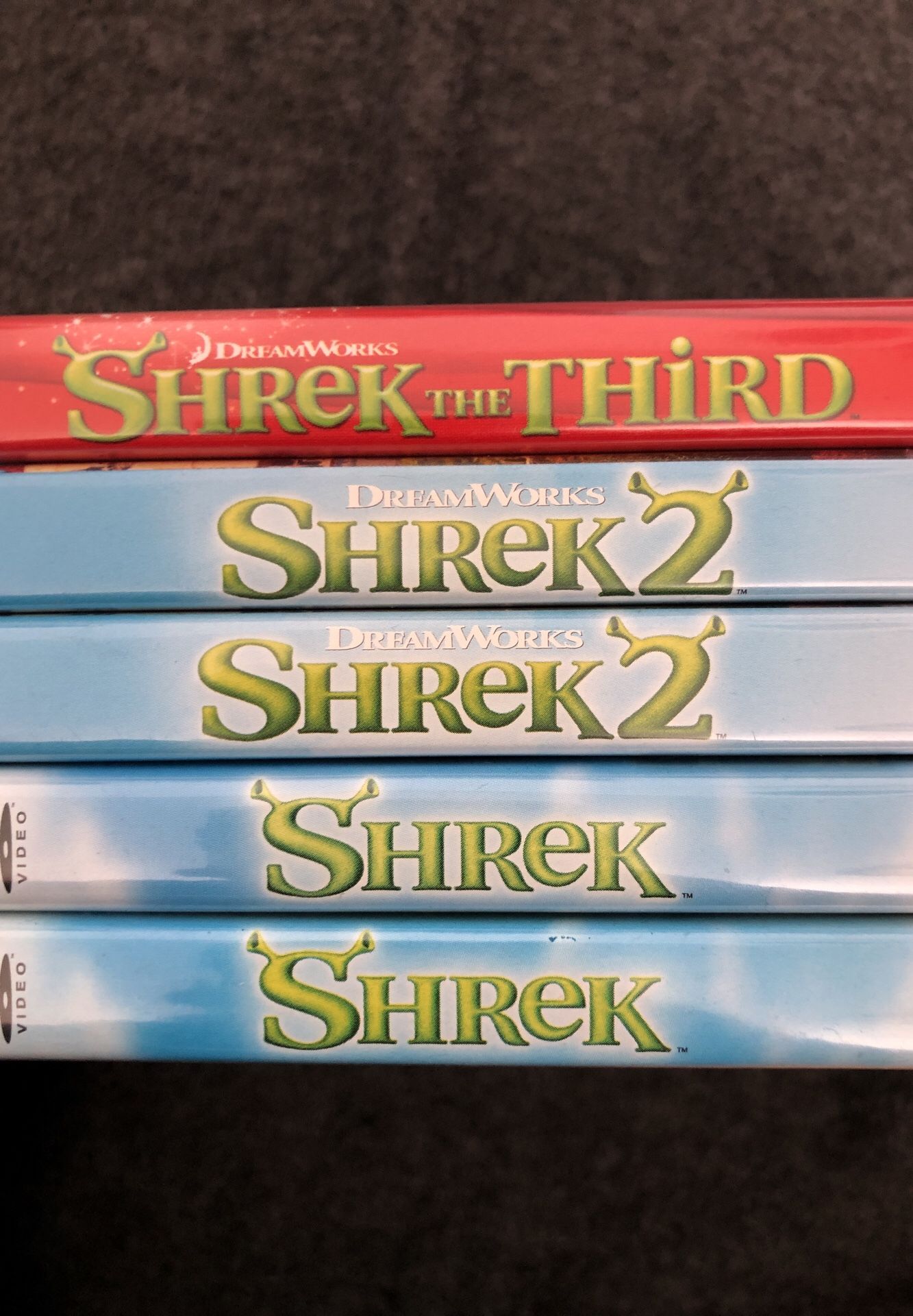 Shrek movies DVDS