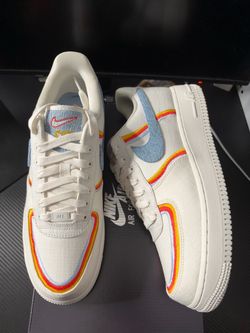 Nike Air Force 1 Low Sail Denim Swoosh Size 8M