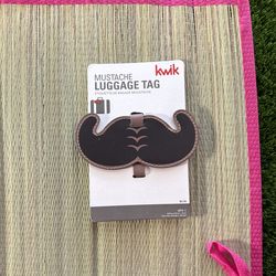 Kwik Mustache Luggage Tag