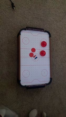 Mini Air Hockey brand new condition, 20 inch barely used. price is negotiable
