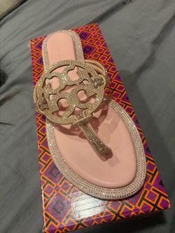 Tory Burch Miller Crystal Embellished Sandal
