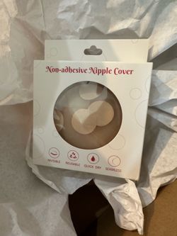 2 Pairs Nipple Covers for Women -Silicone Reusable Sticky Adhesive Silicone Pasties,Waterproof Pasty with Travel Box