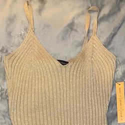 Gold Sparkly Bodycon Large Dress