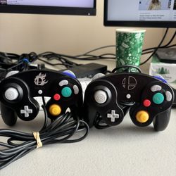 Super Smash Bros Black Official GameCube Controller Nintendo $40-50 each